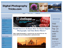 Tablet Screenshot of digital-photography-tricks.com